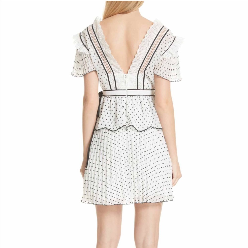 Self Portrait Plumetis ruffle dress - Picture 2 of 3